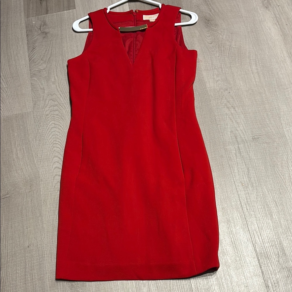 MICHAEL Michael Kors Red Sheath Mini Dress
